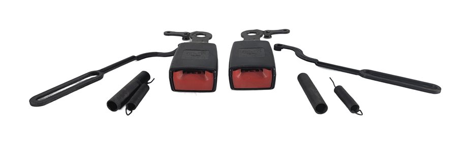 Thumbnail 2: 16 LR4 L319 REAR 3RD ROW LEFT/RIGHT SEATBELT BUCKLE RECEIVER SET/2 (Black)
