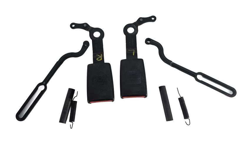 Thumbnail 3: 16 LR4 L319 REAR 3RD ROW LEFT/RIGHT SEATBELT BUCKLE RECEIVER SET/2 (Black)