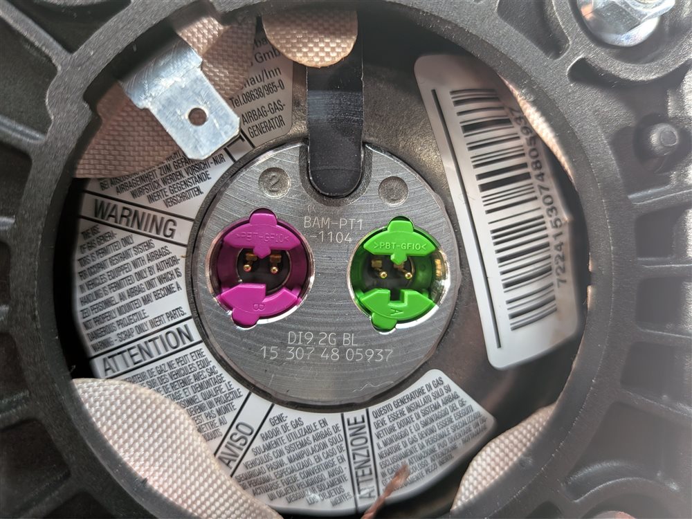 Thumbnail 4: 14-16 LAND ROVER LR4 FRONT LEFT DRIVER STEERING WHEEL SRS AIR BAG (BLACK)