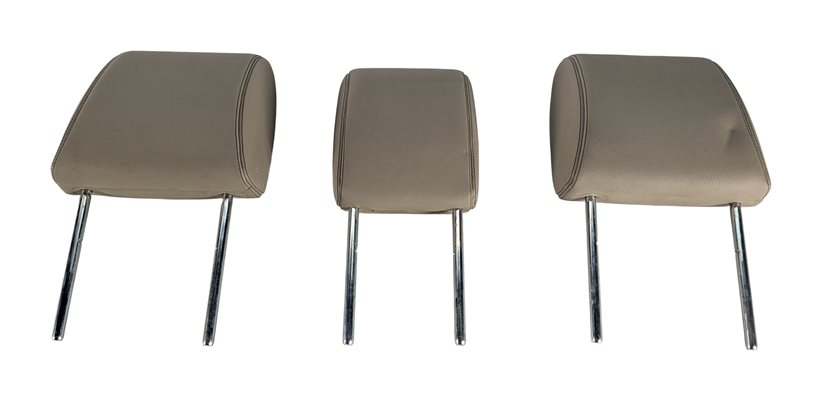 Thumbnail 4: 10-16 LAND ROVER LR4 L319 REAR 2ND ROW LEFT CENTER RIGHT HEADREST SET/3 (Almond)