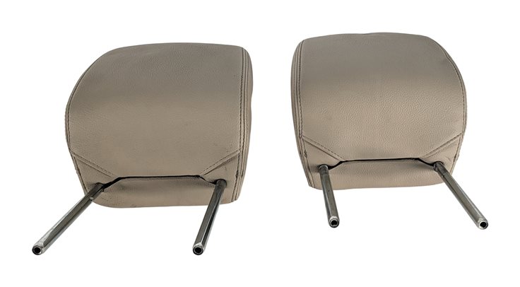 2010-2016 LAND ROVER LR4 FRONT LEFT & RIGHT LEATHER HEADREST SET 2 (Almond)