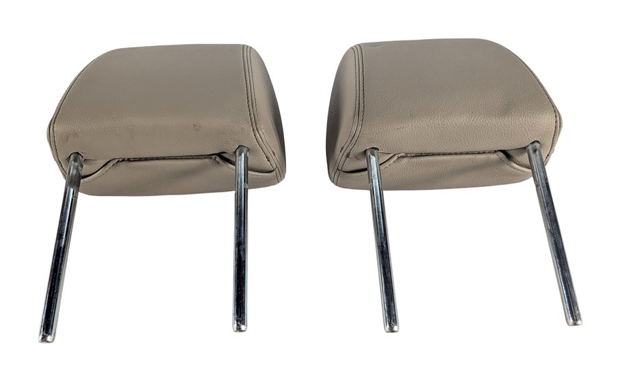Thumbnail 4: 2010-2016 LAND ROVER LR4 FRONT LEFT & RIGHT LEATHER HEADREST SET 2 (Almond)
