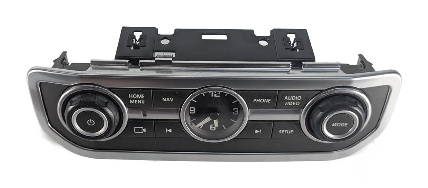 Thumbnail 2: 2012-2016 LAND ROVER LR4 (L319) AUDIO RADIO MEDIA CONTROL PANEL w/CLOCK