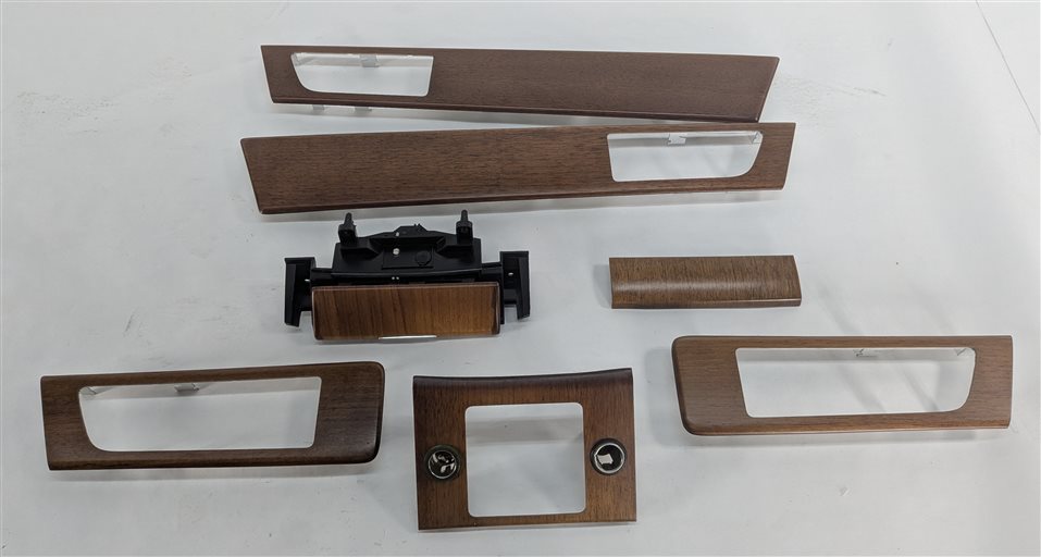 Thumbnail 3: 15 LR4 L319 INTERIOR DOOR DASH CENTER CONSOLE TRIM SET (Black Walnut Wood)