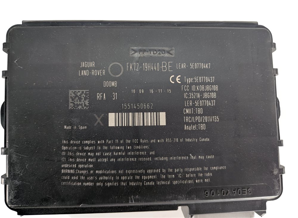 Thumbnail 12: 15-16 LAND ROVER LR4 3.0L SUPER SPEEDOMETER ECM BCM BODY ENGINE MODULE KEY SET