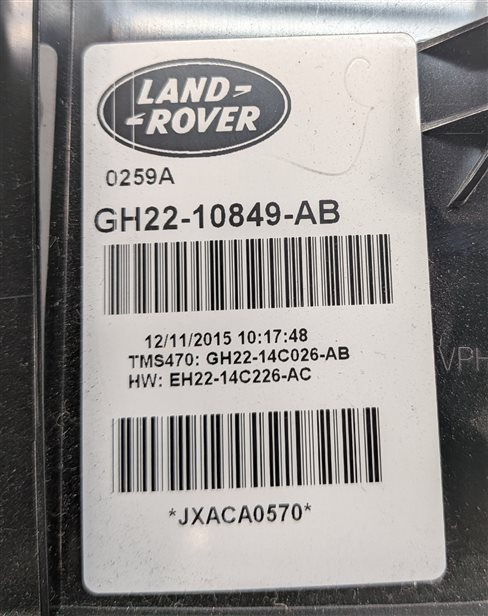 Thumbnail 16: 15-16 LAND ROVER LR4 3.0L SUPER SPEEDOMETER ECM BCM BODY ENGINE MODULE KEY SET