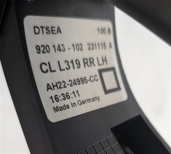 Thumbnail 6: 10-16 RANGE ROVER SPORT (L320) LR4 LEFT REAR PASSIVE ENTRY DOOR HANDLE (Black)