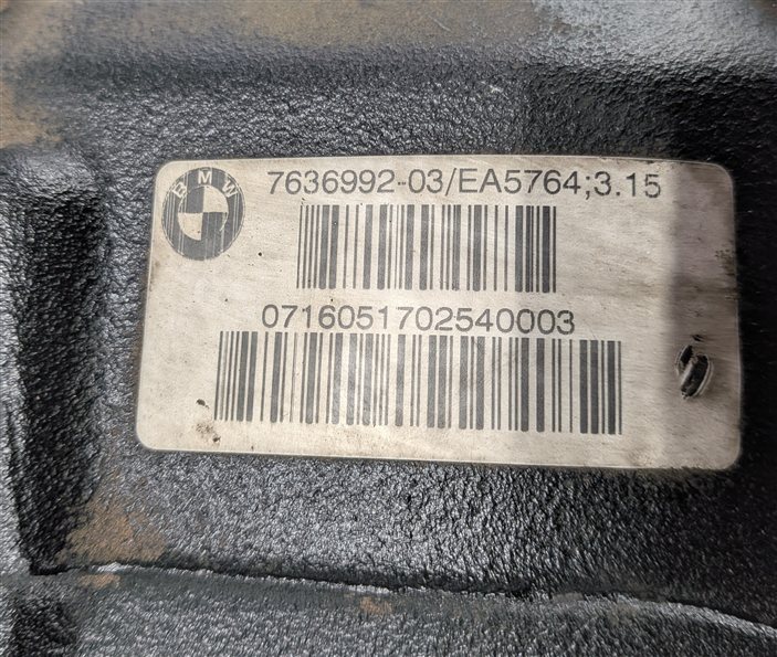 Thumbnail 6: 2014-2019 BMW X5 X6 (F15 F16) 2.0L / 3.0L / 3.0D REAR DIFFERENTIAL GEAR (3.15)