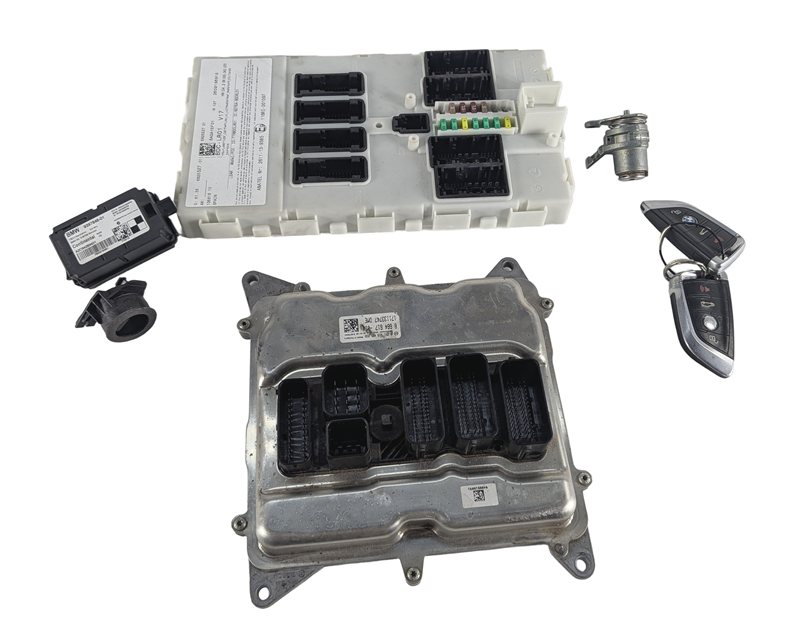 2016-2018 BMW X5 40E F15 2.0L N20B20A ECM DME BDC KEY FOB LOCK IMMOBILIZER SET