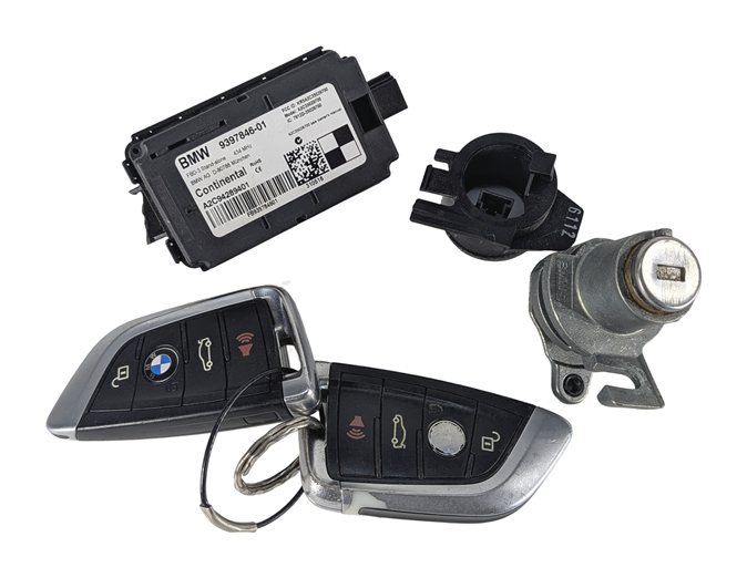 Thumbnail 10: 2016-2018 BMW X5 40E F15 2.0L N20B20A ECM DME BDC KEY FOB LOCK IMMOBILIZER SET