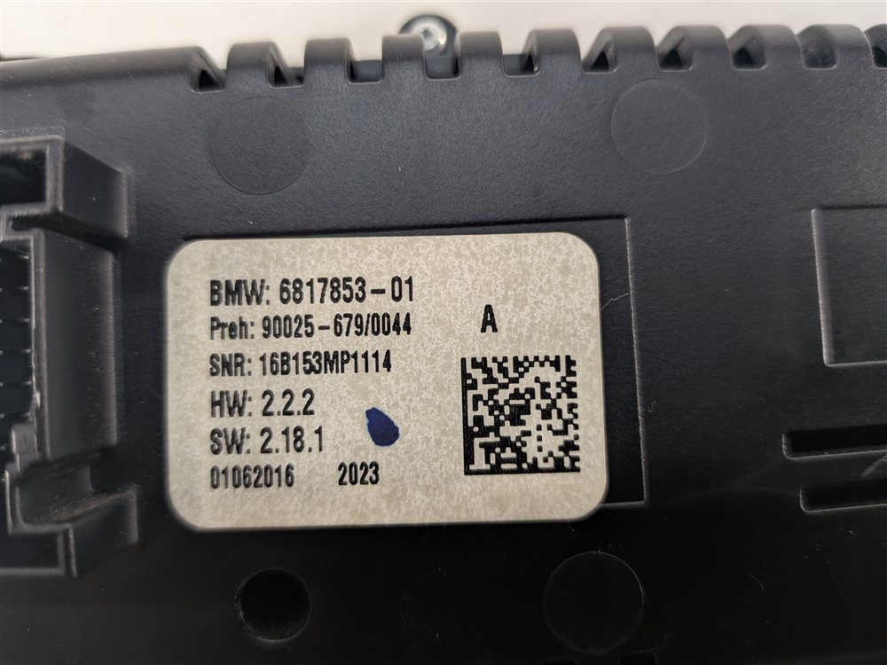 Thumbnail 4: 2014-2018 BMW X5 (F15 F85) FRONT HEATER A/C TEMPERATURE CLIMATE CONTROL PANEL