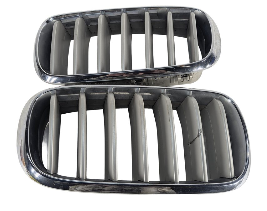 Thumbnail 2: 14-18 BMW X5 (F15) FRONT KIDNEY GRILLE SET/2 (w/o NIGHT VISION) CHROME/ALUMINUM