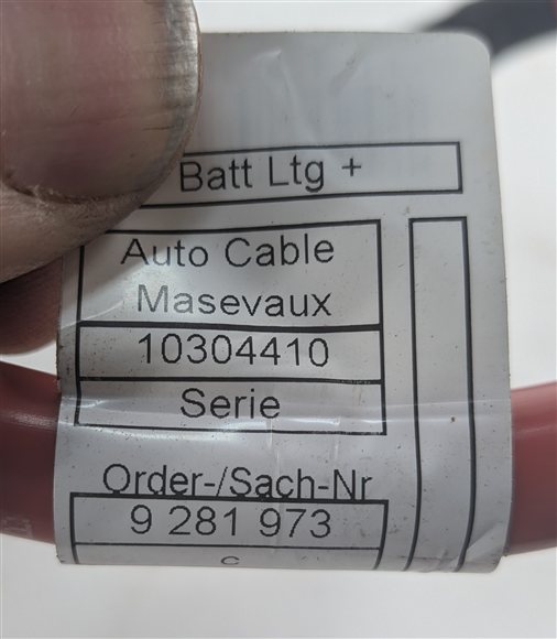 Thumbnail 4: 2016 BMW X5 F15 2.0L POSITIVE BATTERY CABLE POWER WIRE w/ TERMINAL