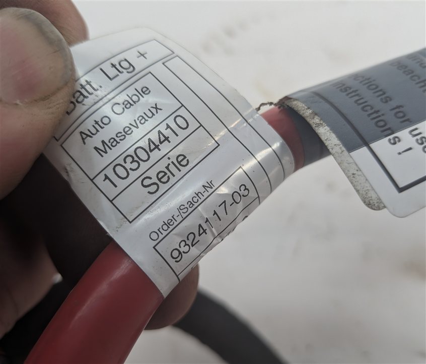 Thumbnail 4: 2016 BMW X5 F15 2.0L POSITIVE BATTERY CABLE w/ SAFETY TERMINAL