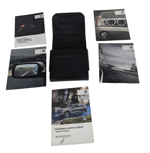 Thumbnail 2: 2016 BMW X5 F15 2.0L OWNER'S MANUAL GUIDE BOOKLET w/ CASE SET