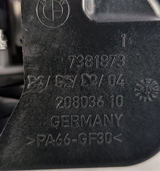 Thumbnail 5: 2014-2021 BMW X5 X6 (F15 F16) REAR LEFT EXTERIOR DOOR HANDLE (Black)