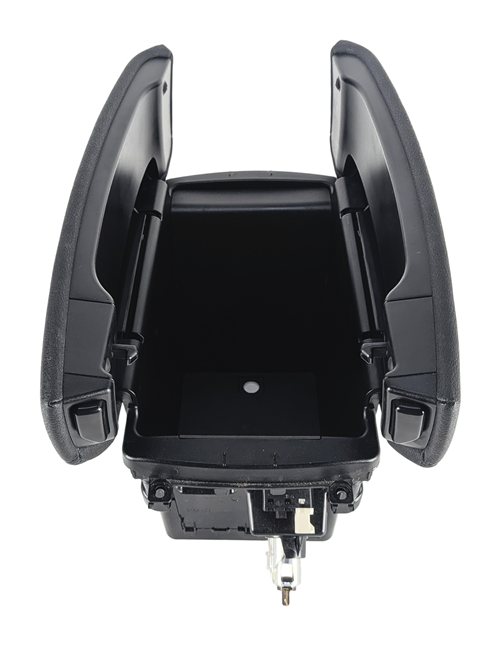 Thumbnail 3: 14-18 BMW X5 F15 FRONT CENTER CONSOLE STORAGE BIN w/ ARMREST LID (Black)