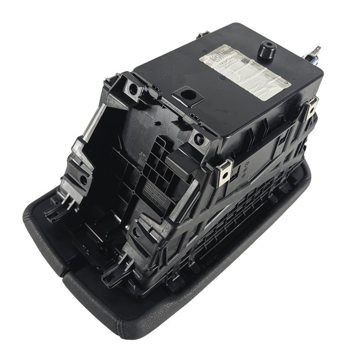 Thumbnail 6: 14-18 BMW X5 F15 FRONT CENTER CONSOLE STORAGE BIN w/ ARMREST LID (Black)