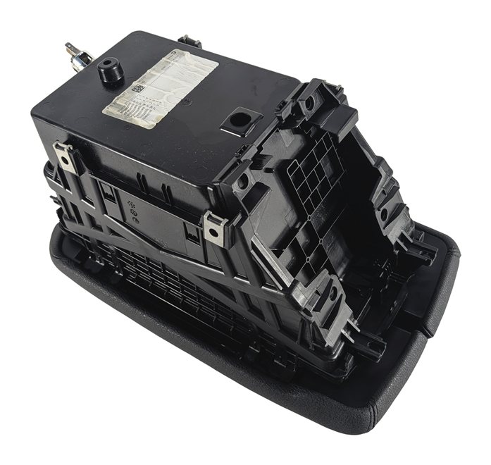 Thumbnail 7: 14-18 BMW X5 F15 FRONT CENTER CONSOLE STORAGE BIN w/ ARMREST LID (Black)
