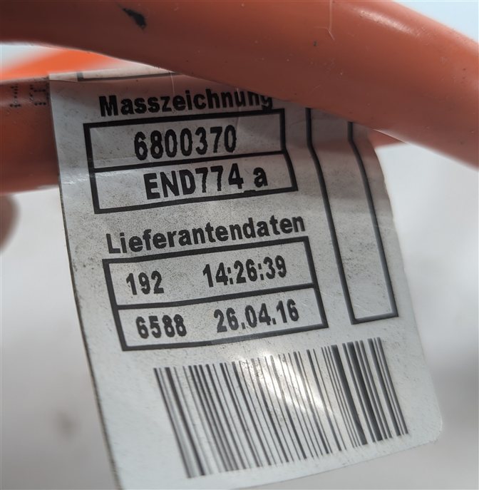 Thumbnail 4: 2016 BMW X5 F15 HYBRID HIGH VOLTAGE CABLE SLE TO EME WIRE HARNESS