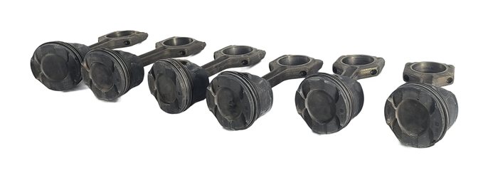 2010-2014 BMW 1/3/4/5/6/7/X1/X3/X5/X6 3.0L N55 TURBO ENGINE PISTON & ROD SET 6
