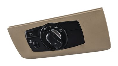 2003-2008 BMW Z4 HEADLIGHT HEADLAMP SWITCH CONTROL BUTTON PANEL w/BEZEL (BEIGE)