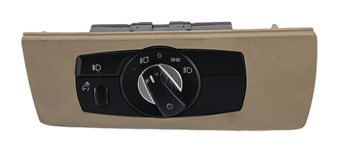 Thumbnail 2: 2003-2008 BMW Z4 HEADLIGHT HEADLAMP SWITCH CONTROL BUTTON PANEL w/BEZEL (BEIGE)