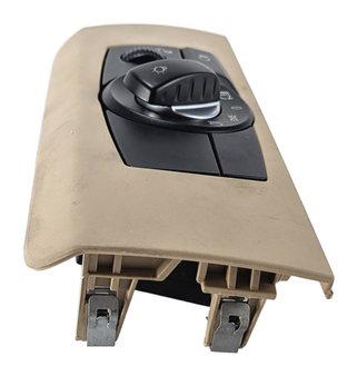 Thumbnail 5: 2003-2008 BMW Z4 HEADLIGHT HEADLAMP SWITCH CONTROL BUTTON PANEL w/BEZEL (BEIGE)
