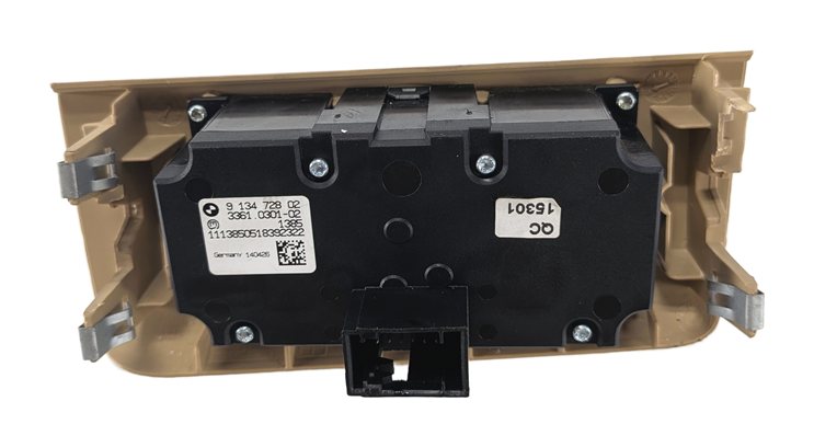 Thumbnail 6: 2003-2008 BMW Z4 HEADLIGHT HEADLAMP SWITCH CONTROL BUTTON PANEL w/BEZEL (BEIGE)