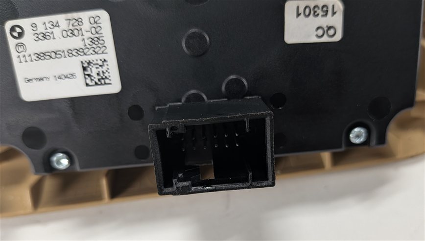 Thumbnail 8: 2003-2008 BMW Z4 HEADLIGHT HEADLAMP SWITCH CONTROL BUTTON PANEL w/BEZEL (BEIGE)