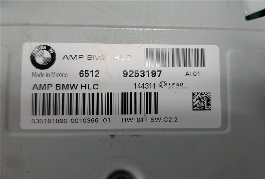 Thumbnail 7: 2011-2013 BMW X5 X5M (E70 E71) RADIO STEREO MEDIA AUDIO AMP AMPLIFIER (LEAR)
