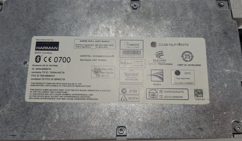 Thumbnail 9: 10-14 BMW 335i X5 X6 (E70 E71 E90) BLUETOOTH TELEMATICS COMBOX CONTROL MODULE