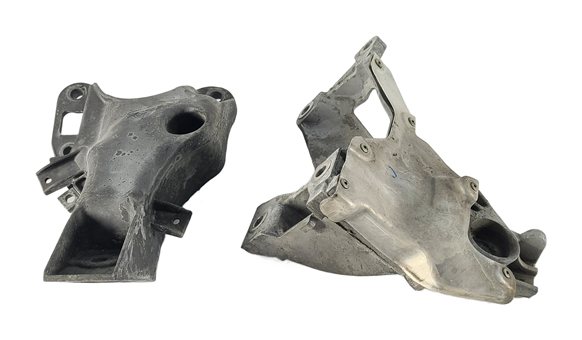 Thumbnail 2: 2012 BMW X5 E70 3.0L N55 ENGINE LEFT/RIGHT MOTOR MOUNT BRACKET SET/2