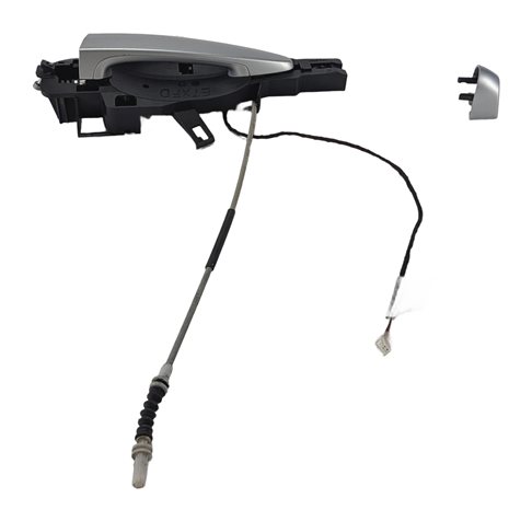 Thumbnail 4: 08-14 BMW X3 X5 X5M X6 X6M (E70 E71 F25) LEFT DRIVER DOOR HANDLE (Silver)