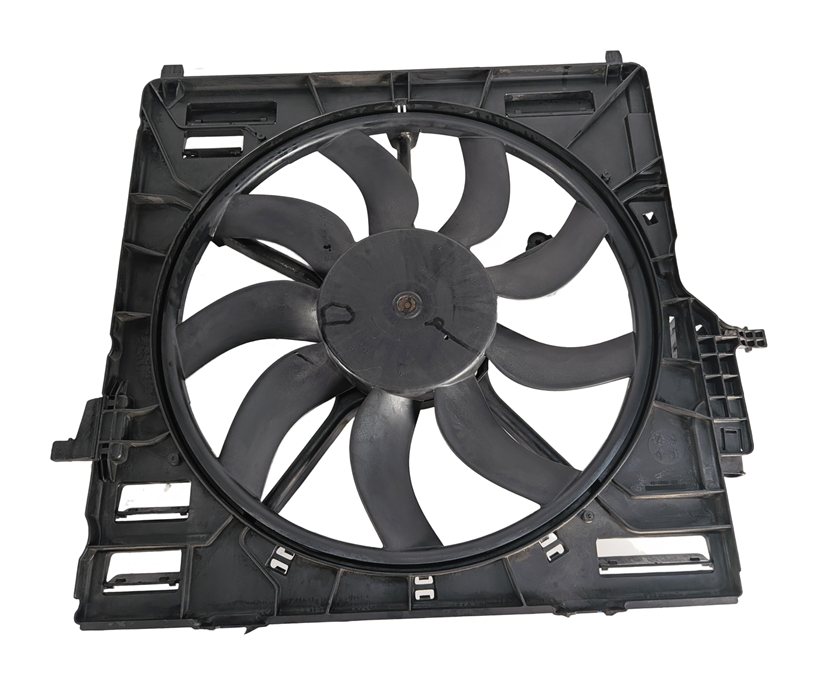 Thumbnail 2: 2008-2014 BMW X5 X5M X6 X6M (E70 E71) 850 WATT RADIATOR COOLING FAN ASSEMBLY