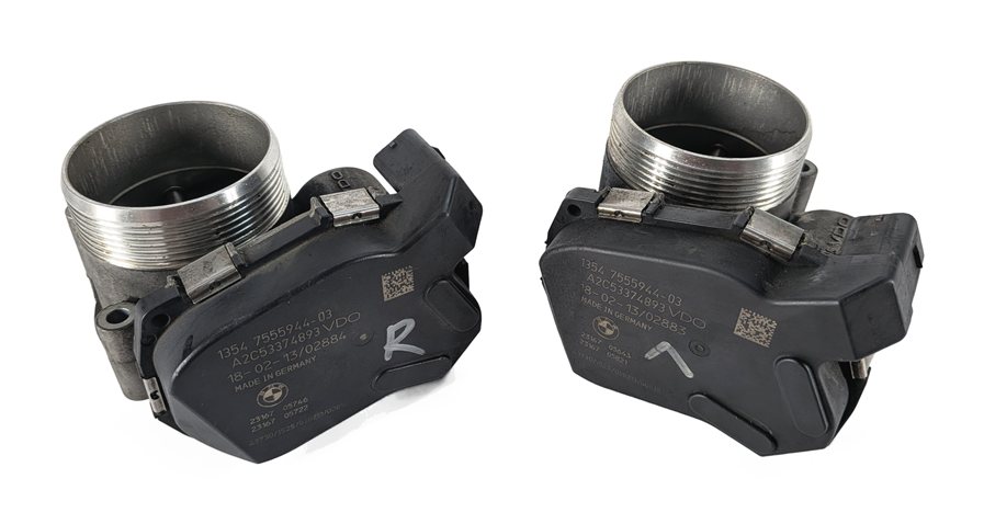 08-18 BMW 5 6 7 M5 M6 (E70 F01 F10 F12 F15 F16) 4.4L ENGINE THROTTLE BODY SET-2