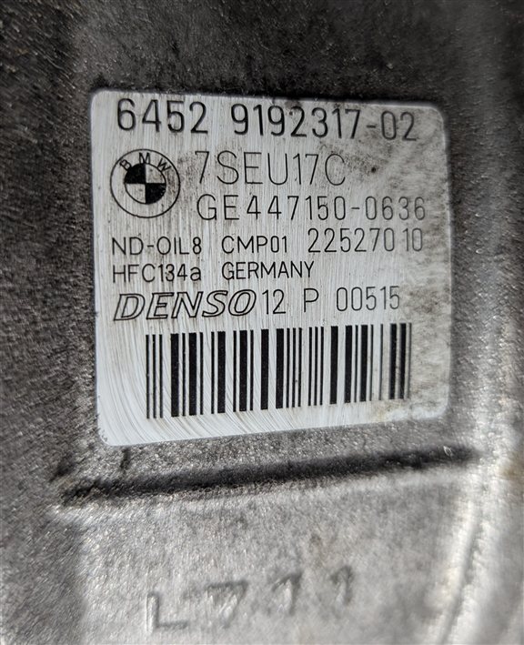 Thumbnail 8: 2008-2014 BMW X5 X6 X6M (E70 E71) 4.4L TWIN TURBO A/C AIR COMPRESSOR PUMP MOTOR