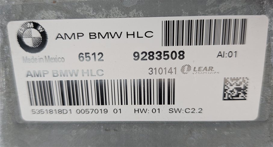 Thumbnail 4: 2011-2013 BMW X5 X5M (E70 E71) RADIO STEREO MEDIA AUDIO AMP AMPLIFIER (LEAR)