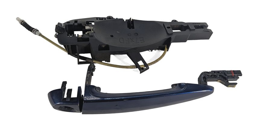 08-14 BMW X5 X5M X6 X6M (E70 E71) FRONT LEFT DRIVER COMFORT DOOR HANDLE (Blue)