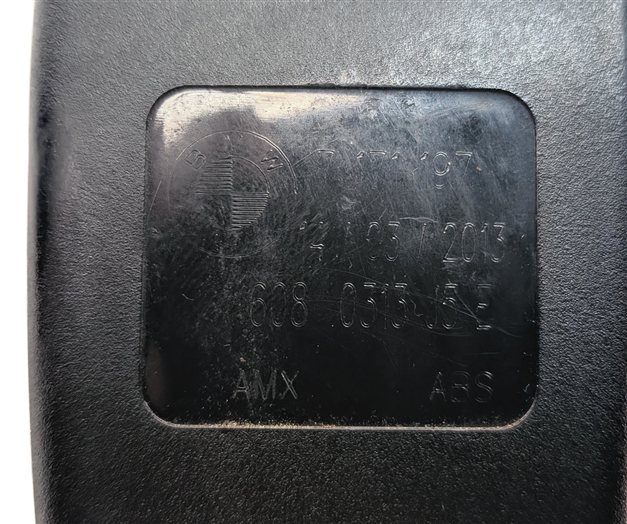 Thumbnail 5: 2013 BMW X5 E70 REAR LEFT CENTER RIGHT SEATBELT BUCKLE RECEIVER SET/3 (Black)
