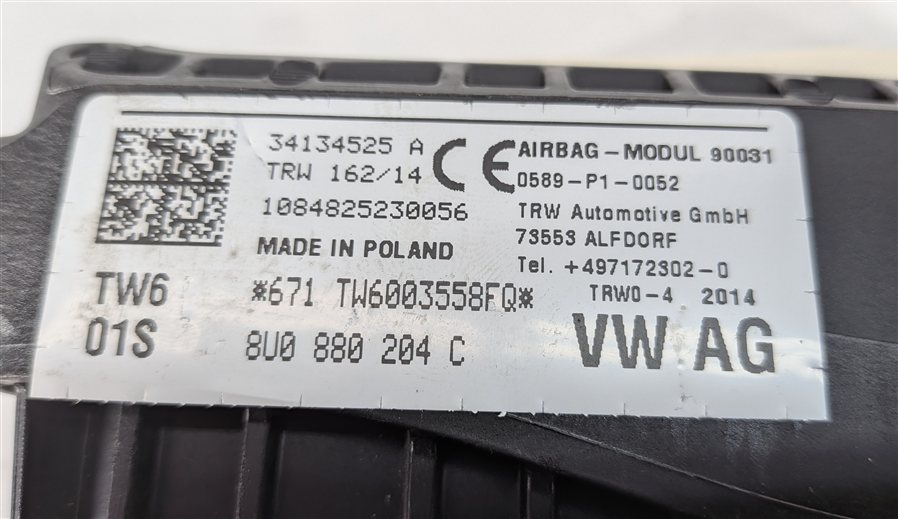 Thumbnail 5: 2015-2018 AUDI Q3 (8U) RIGHT FRONT PASSENGER DASH AIRBAG AIR BAG