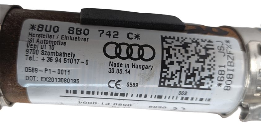 Thumbnail 3: 2015-2018 AUDI Q3 (8U) RIGHT PASSENGER ROOF SIDE CURTAIN AIRBAG AIR BAG