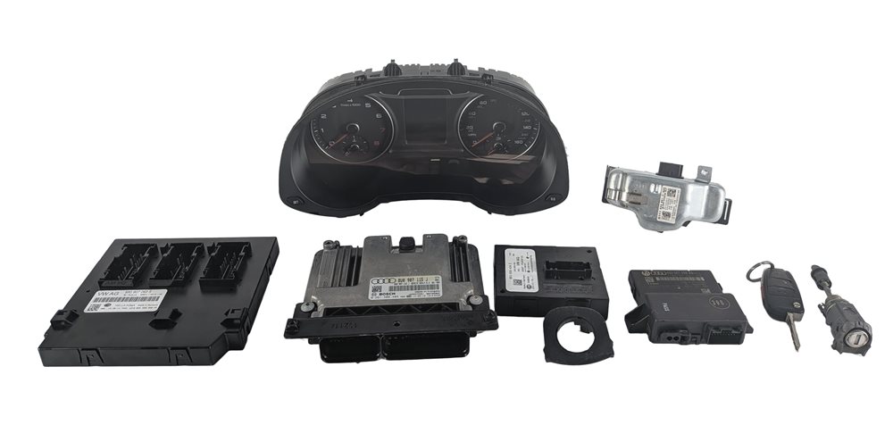 2015 AUDI Q3 (8U) 2.0L CCTA ENGINE ECM BCM IMMOBILIZER BODY MODULE KEY SET