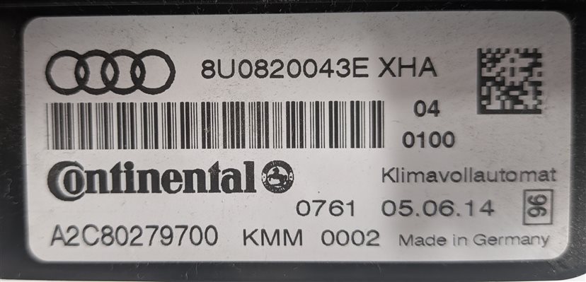Thumbnail 5: 2015-2016 AUDI Q3 (8U) FRONT HEATER A/C TEMPERATURE CLIMATE CONTROL PANEL