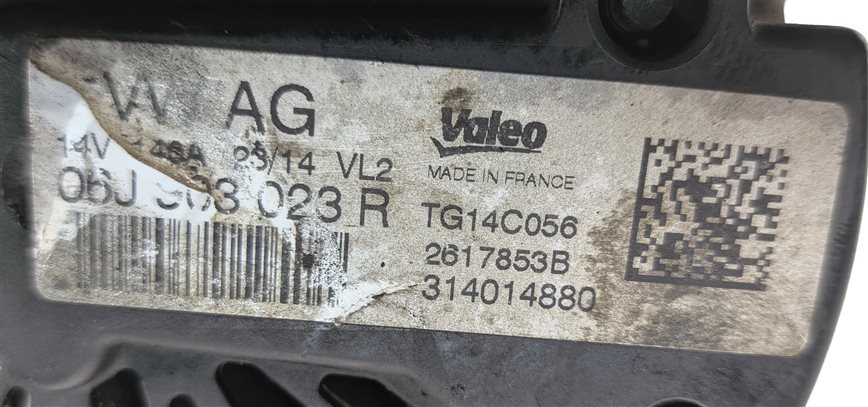 Thumbnail 6: 2015-2018 AUDI Q3 (8U) 2.0L ENGINE 140 AMP ALTERNATOR POWER GENERATOR (VALEO)