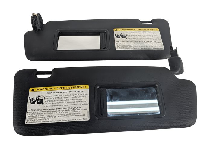 Thumbnail 3: 2015-2023 AUDI Q3 (8U) FRONT LEFT & RIGHT SUNVISOR SUN VISOR SET-2 (Black)