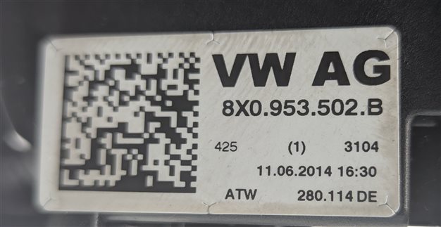 Thumbnail 7: 2015-2018 AUDI Q3 (8U) STEERING COLUMN BLINKER WIPER CRUISE COMBINATION SWITCH