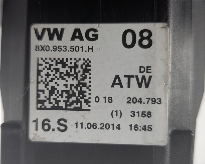 Thumbnail 8: 2015-2018 AUDI Q3 (8U) STEERING COLUMN BLINKER WIPER CRUISE COMBINATION SWITCH