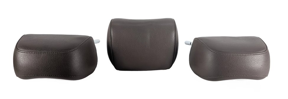 Thumbnail 3: 2015-2018 AUDI Q3 (8U) REAR LEFT RIGHT CENTER SEAT HEADREST SET/3 (Brown)