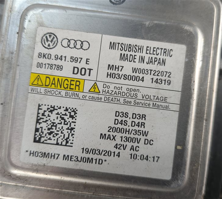 Thumbnail 9: 2015 AUDI Q3 (8U) FRONT RIGHT PASSENGER XENON HID HEADLIGHT LIGHT LAMP (NON AFS)